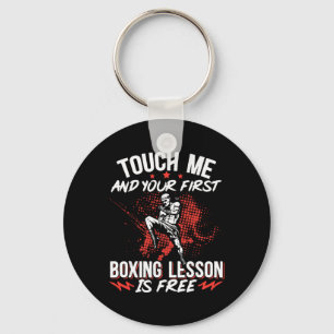 Llavero Kickboxing Vintage Tócame Y Tu Primera Lección De
