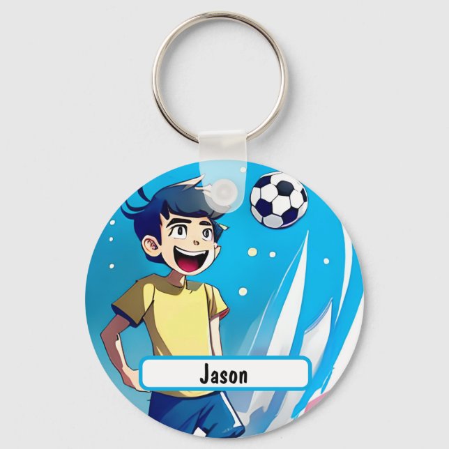 Llavero Kicker Keychain Con Nombre De Personalizable (Anverso)