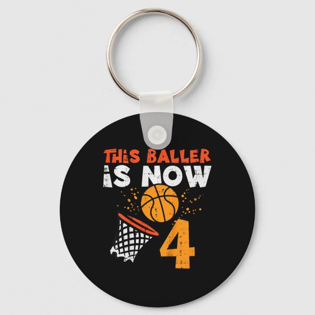 Llavero Kids This Ller Is Now 4 Sketll 4th Birthday Bday B (Anverso)