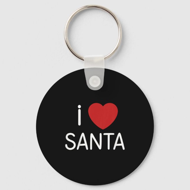 Llavero Kids Toddler I Love Santa Claus Boys Girls Christm (Anverso)