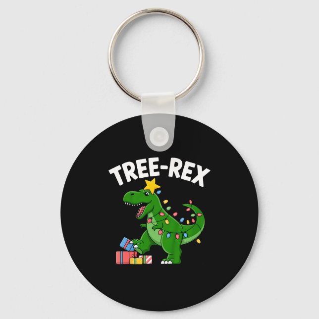 Llavero Kids Tree-rex Christmas Dinosaur T-rex Shirt Toddl (Anverso)