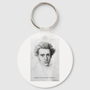 Llavero Kierkegaard "Ámate a ti mismo" Regalos de citas de