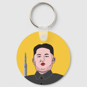 Llavero Kim Jong-un y misiles nucleares