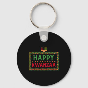 Llavero Kinara Siete Velas Principios de Kwanzaa Feliz K