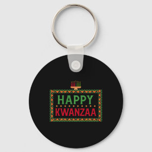 Llavero Kinara Siete Velas Principios de Kwanzaa Feliz K
