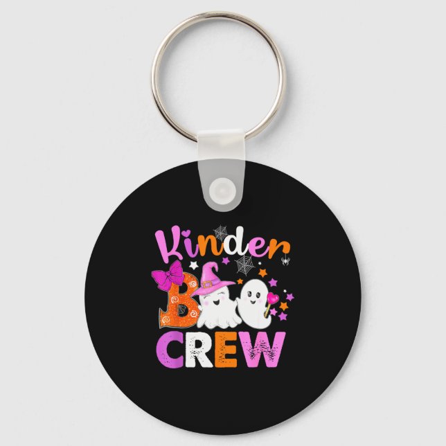 Llavero Kinder Boo Crew Kindergarten Teacher Kids Hallowee (Anverso)