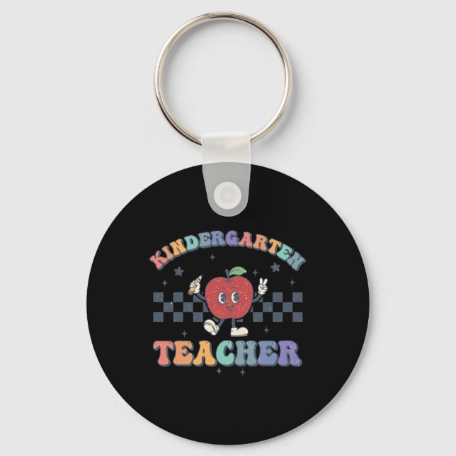 Llavero Kindergarten Teacher Groovy Ck To School Team Kg T (Anverso)