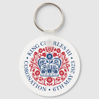 Llavero King Charles III Coronation Official Logo Keychain