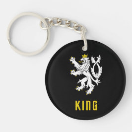 Llavero King Lion Crest Keychain