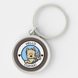 Llavero KiniArt Café Cairn Terrier Keychain