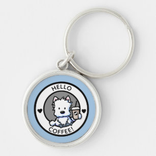 Llavero KiniArt Café Westie Keychain