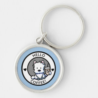 Llavero KiniArt Café Westie Keychain