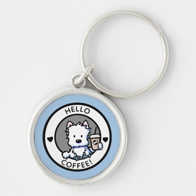 Llavero KiniArt Café Westie Keychain (Frente)