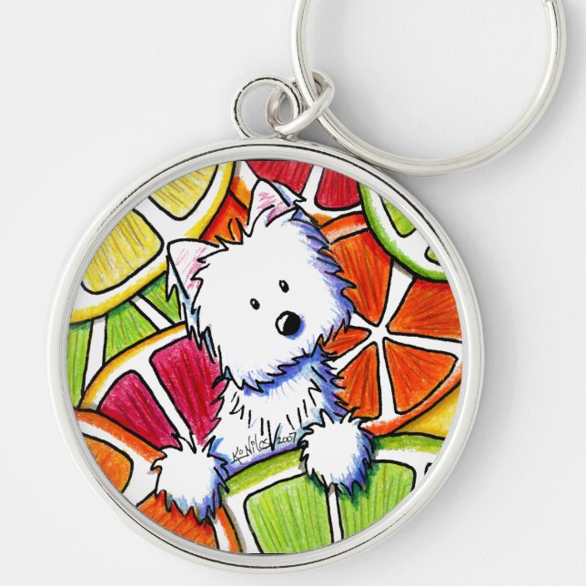 Llavero KiniArt Citrus Westie (Frente)