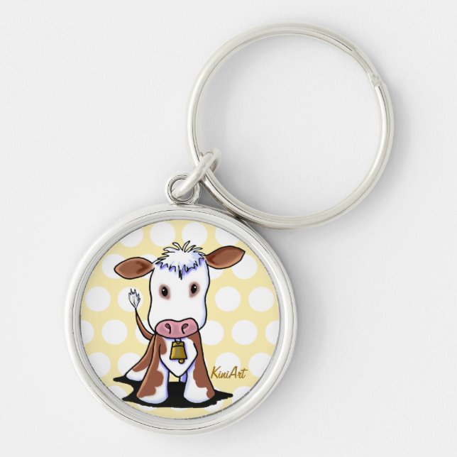 Llavero KiniArt Cow Keychain (Frente)