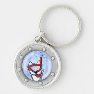 Llavero KiniArt Snorkel Westie Porthole