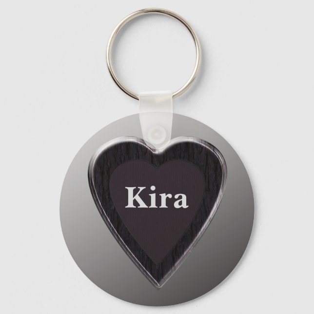 Llavero Kira Heart Keychain por 369MyName (Anverso)