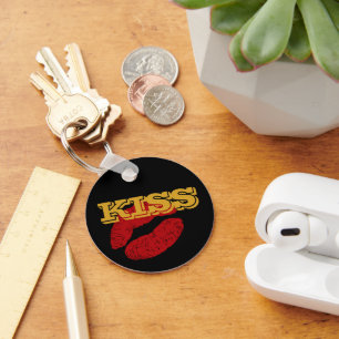 Llavero KISS keychain, Red Lips - Love / Party custom