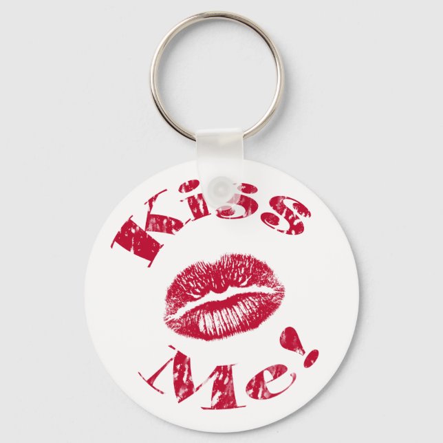 Llavero Kiss Me! Red Lips (Anverso)