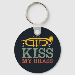 Llavero Kiss My Brass Funny Trumpet Player Puns