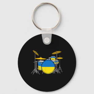 Llavero Kit de batería Bandera de Ucrania Ucrania Baterist