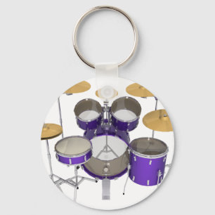 Llavero Kit de batería púrpura: