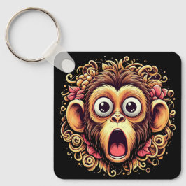 Llavero "Kit the Shocked Monkey" Aluminum Keychain
