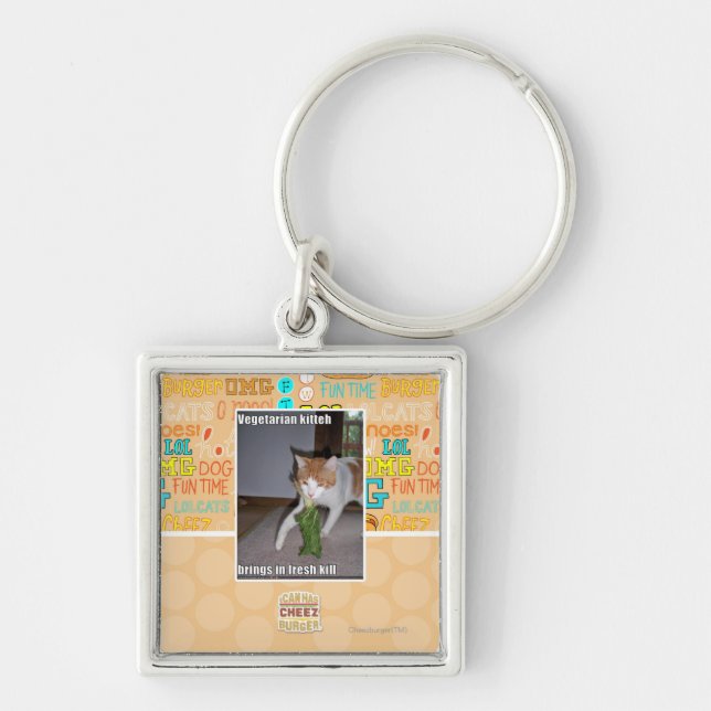 Llavero Kitteh vegetariano (Frente)