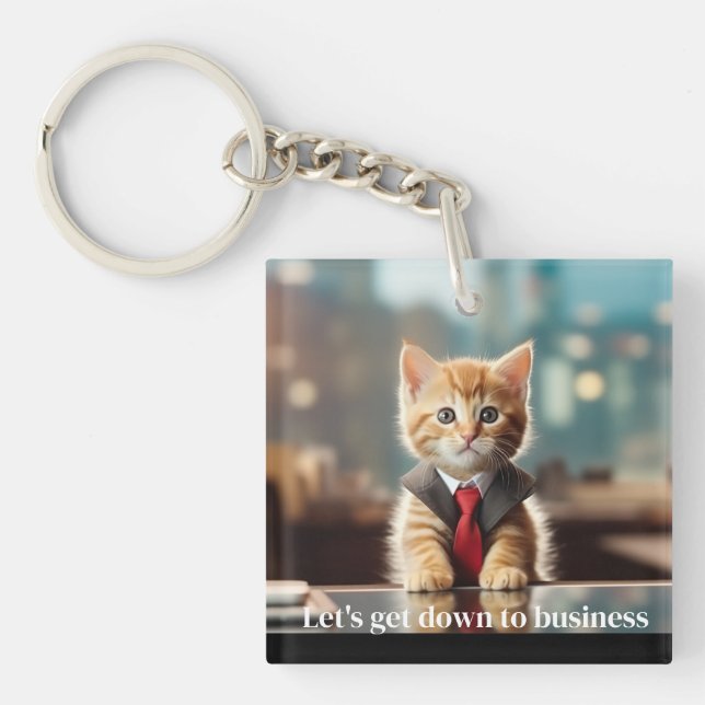 Llavero Kitten Empresarial (Frente)