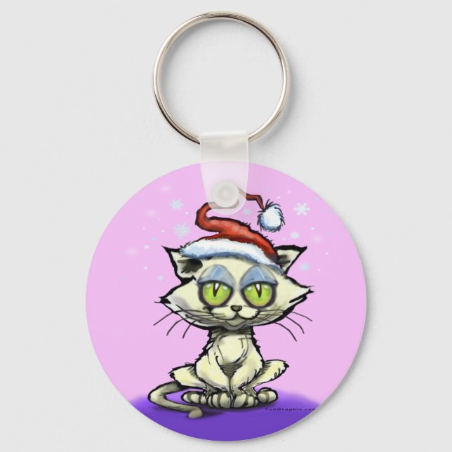 Llavero Kitten Santa Hat (Anverso)
