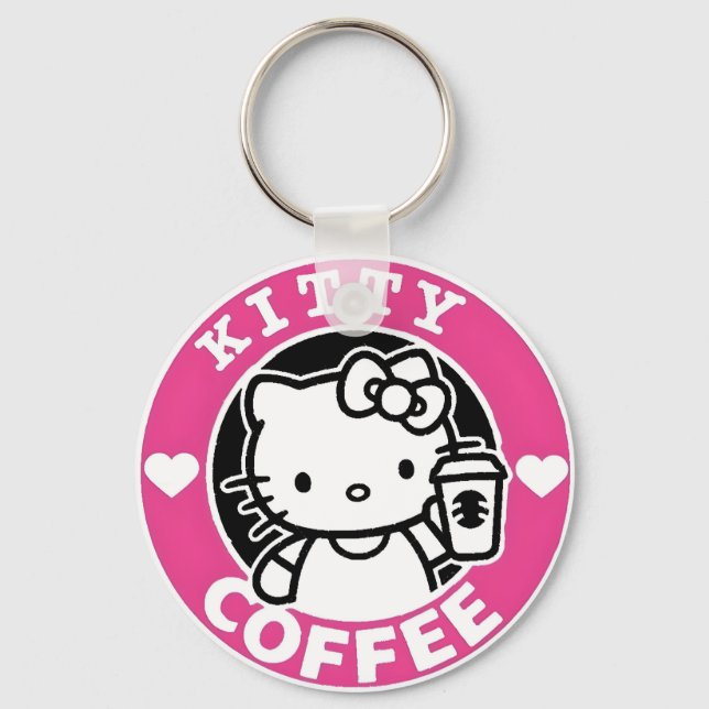 Llavero Kitty Coffee Logo (Anverso)