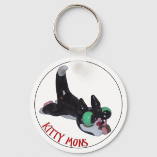 Llavero Kitty Mon y su ratón una cadena de teclas