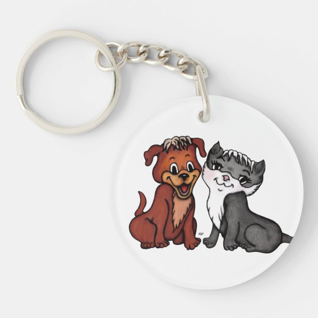 Llavero Kitty y Puppy (Frente)