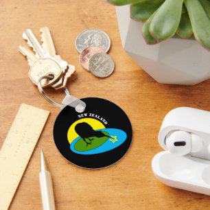 Llavero Kiwi: el pavo de Nueva Zelanda, el viaje de los he