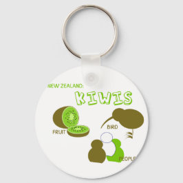 Llavero Kiwi, Fruta, Ave, Gente, Dibujo Personalizado, Div