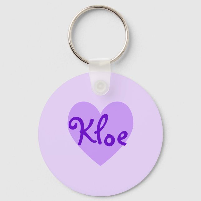 Llavero Kloe en morado (Anverso)