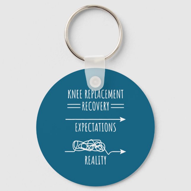 Llavero Knee Replacement Recovery Expectations Reality Sur (Anverso)