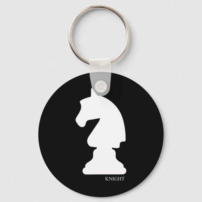 Llavero Knight Chess Piece Group Costumbre Club de Ajedrez (Anverso)