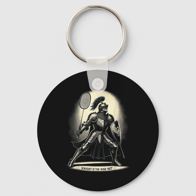 Llavero Knight Of The High Net Badminton Funny Tee (Anverso)