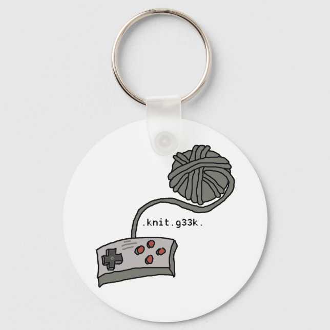 Llavero .knit.g33k. keychain (Anverso)