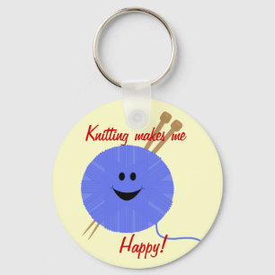 Llavero Knit Happy Keychain