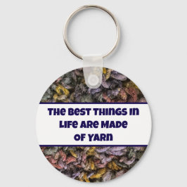 Llavero Knit Multicolor Yarn Photo Crafty Love Crafter