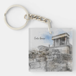 Llavero Knossos Palace Keychain - Antiguo recuerdo de Cret