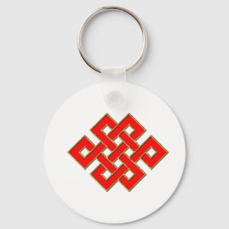 Llavero Knot místico - rojo y oro 1