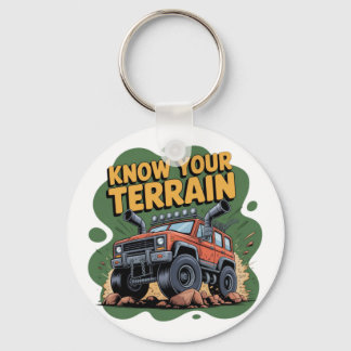 Llavero Know Your Terrain 4x4 Off Road Truck Cartoon
