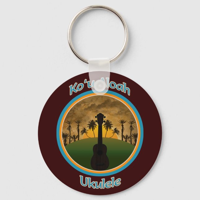 Llavero Ko`u Aloah Ukulele Keychain (Anverso)