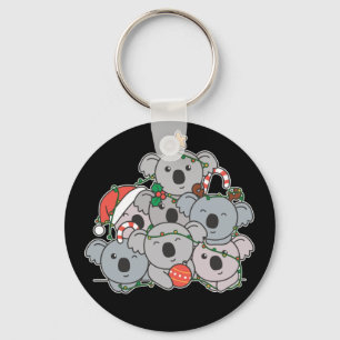 Llavero Koala Árbol navideño gracioso Navidades de animale