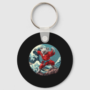 Llavero Koala de Kickboxing Taekwondo Karate MMA Divertido