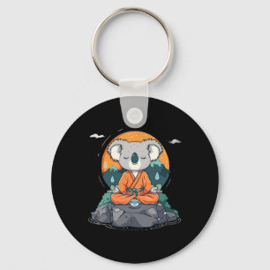 Llavero Koala de meditación Montaña Zen Buda budista hindú