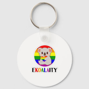 Llavero Koala, gay igualitario, tiene un gracioso Rainbo L